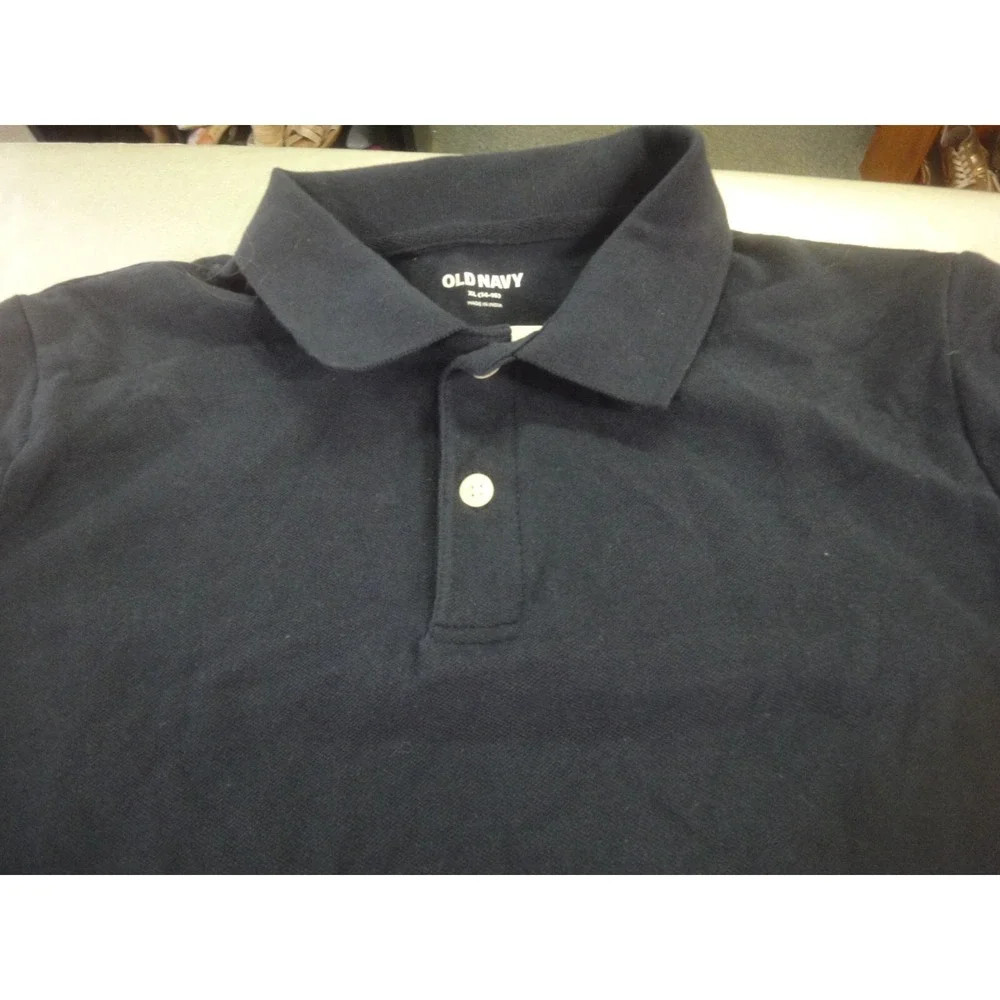 2 lot Old navy XL 14-16 navy school uniform shirt tops unisex boys girls‎ NWT